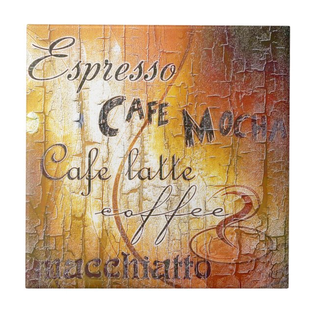 AZULEJO DE CERÂMICA  CAFÉ! (Frente)