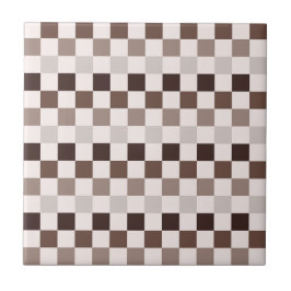 Azulejo De Cerâmica Cafe Au Lait checkerboard pattern