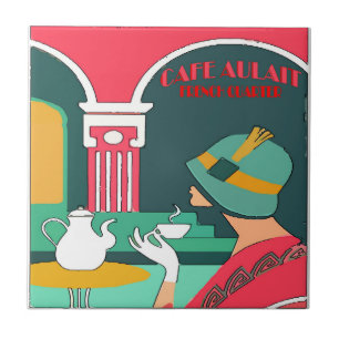 Azulejo De Cerâmica Café Aulait, bairro francês