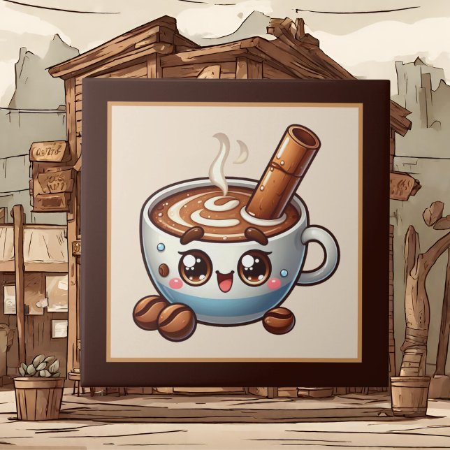Azulejo De Cerâmica Café, bar, compre ou Café (Criador carregado)