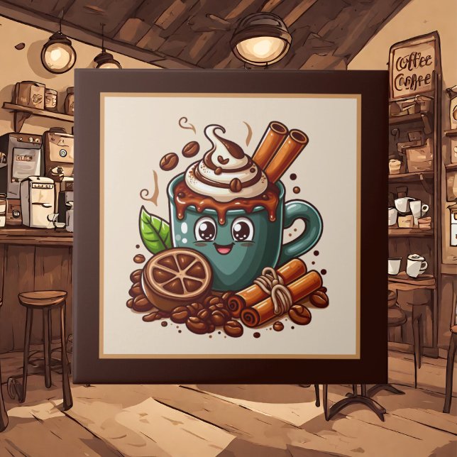 Azulejo De Cerâmica Café, bar, compre ou Café (Criador carregado)