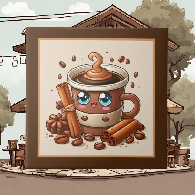 Azulejo De Cerâmica Café, bar, compre ou Café (Criador carregado)