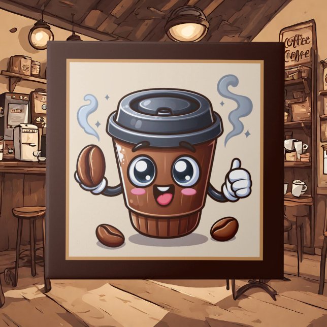 Azulejo De Cerâmica Café, bar, compre ou Café (Criador carregado)