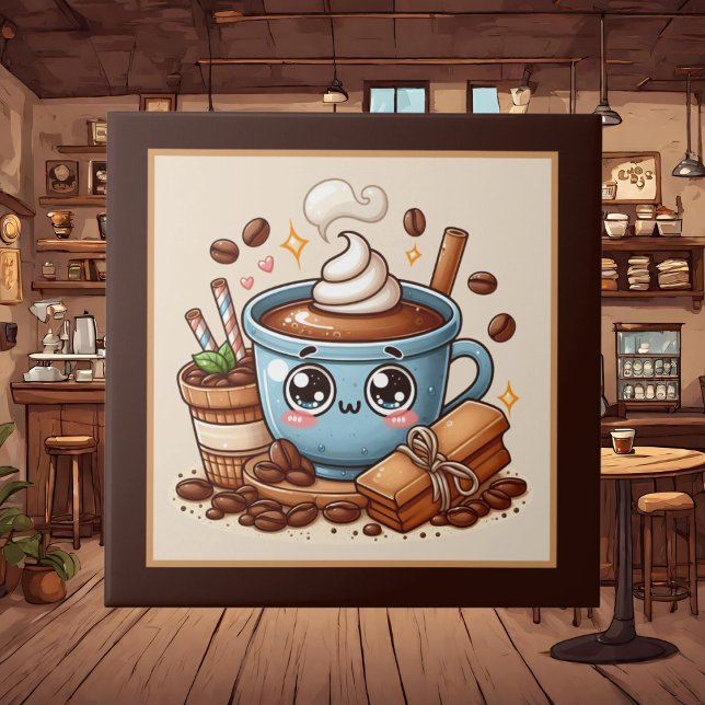 Azulejo De Cerâmica Café, bar, compre ou Café (Criador carregado)