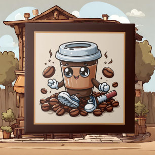 Azulejo De Cerâmica Café, bar, compre ou Café