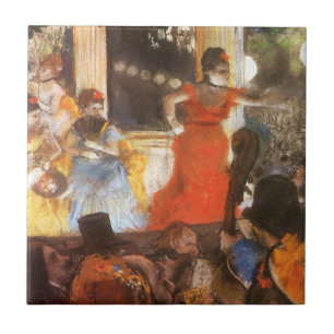 Azulejo De Cerâmica Cafe Concert em Les Embaixadeurs por Edgar Degas