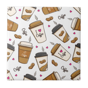 Azulejo De Cerâmica Cafés, Feijões, Fachos De Café, Lover De Café, Cor