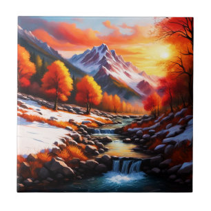 Azulejo De Cerâmica Cair no inverno