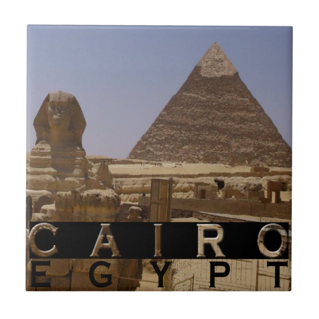 Azulejo De Cerâmica Cairo Egito Souvenir (Frente)