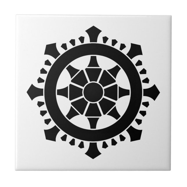 Azulejo De Cerâmica Cakra Dharma (Frente)
