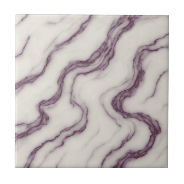 Azulejo De Cerâmica Calacatta Viola – Luxurious Burgundy Marble Tile (Frente)
