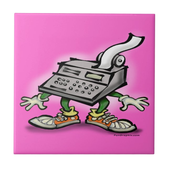 Azulejo De Cerâmica Calculadora (Frente)