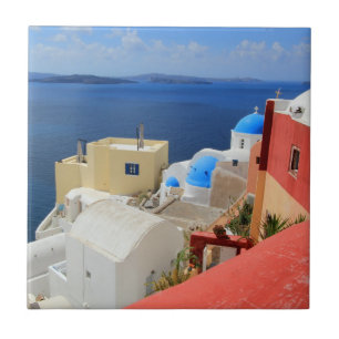 Azulejo De Cerâmica Caldera, Oia, Santorini, piscina