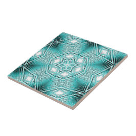 Azulejo De Cerâmica Caleidoscópio Ártico