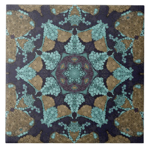 Azulejo De Cerâmica Caleidoscópio sem costura mosaico ornamental afri