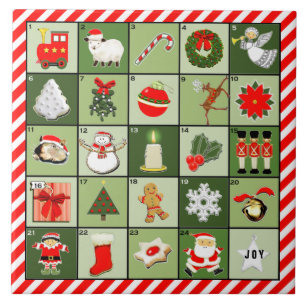 Azulejo De Cerâmica Calendário Avançado Divertido