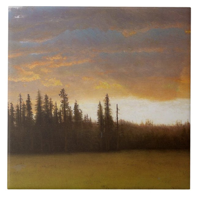 Azulejo De Cerâmica California Sunset (Paisagem californiana) (Frente)