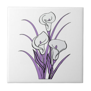 Azulejo De Cerâmica Calla Lily Design