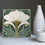 Azulejo De Cerâmica Calla Lily Green Floral Wall Decor Art Nouveau<br><div class="desc">Bem-vindo a CreaTile! Aqui vocês encontrarão designs de azulejo feitos à mão que eu pessoalmente fiz e fiz para vintage azulejos de cerâmica e de argila de porcelana, manchados ou naturais. Eu adoro azulejo e produtos cerâmicos, esperando que você possa transformar sua casa em algo que você gosta de visitar...</div>