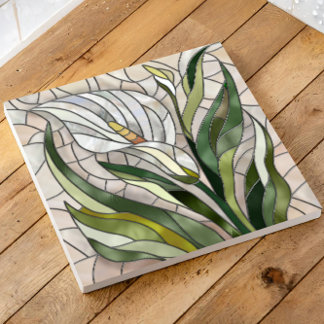 Azulejo De Cerâmica Calla Lily Mosaic Art