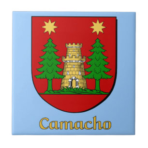 Azulejo De Cerâmica Camacho Family Shield