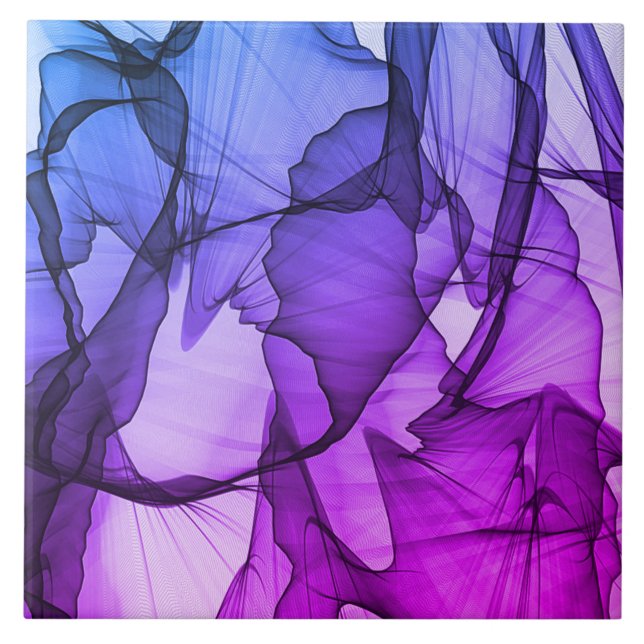 Azulejo De Cerâmica Camada Mística de ameixa (Frente)