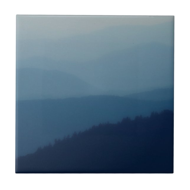 Azulejo De Cerâmica Camadas Azuis (Frente)