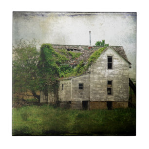 Azulejo De Cerâmica Câmara Abandonada do Missouri Rural