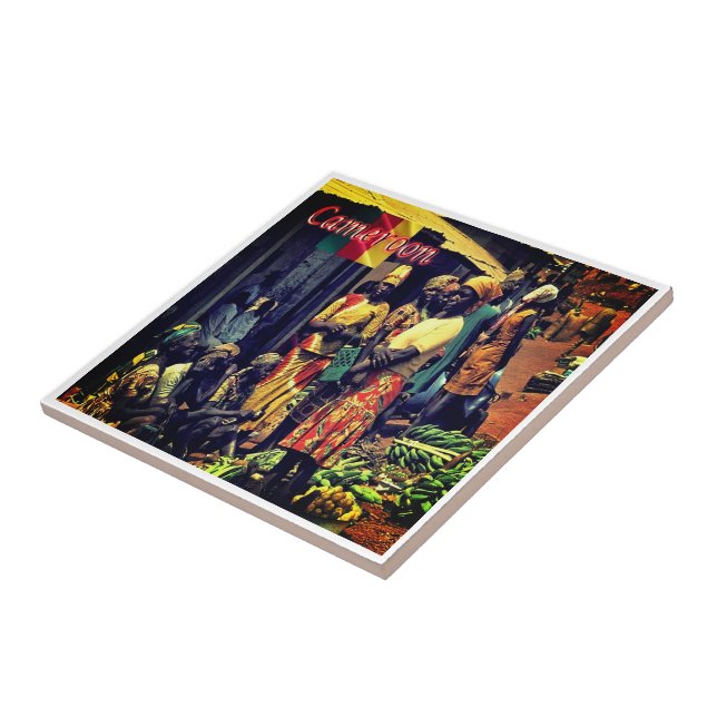 Azulejo De Cerâmica CÂMARA zCM016, Mulheres, África, (Lateral)