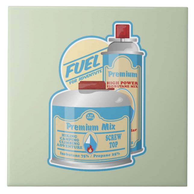 Azulejo De Cerâmica Câmaras de gás de depósito de campo Butano propano (Frente)