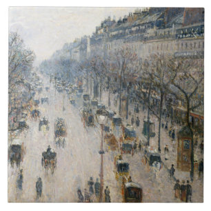 Azulejo De Cerâmica Camille Pissarro - o bulevar Montmartre