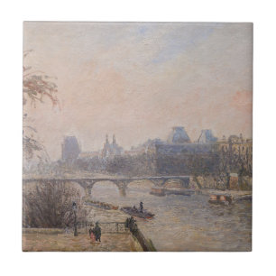 Azulejo De Cerâmica Camille Pissarro - O Sena e o Louvre