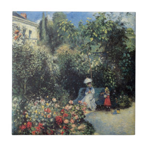 Azulejo De Cerâmica Camille Pissarro Pontoise Garden
