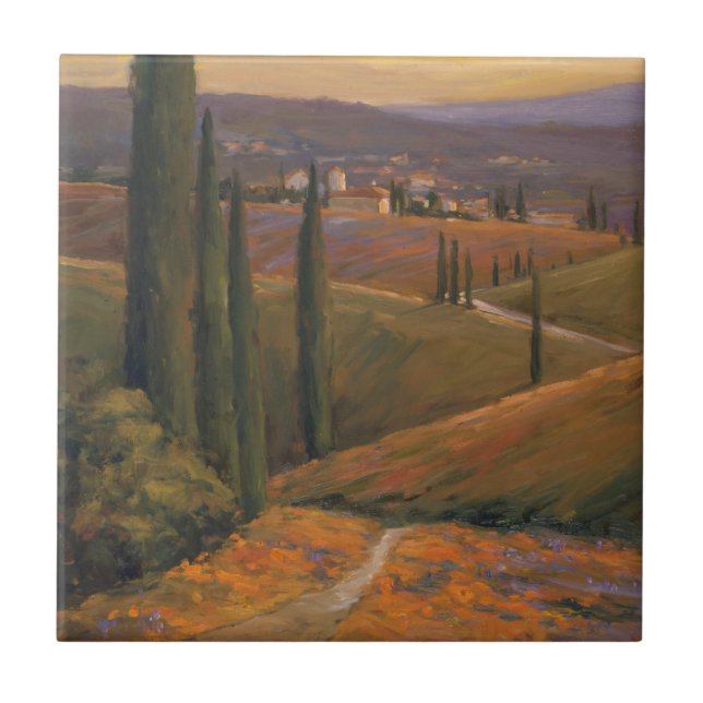 Azulejo De Cerâmica Caminhada da tarde mim (Frente)