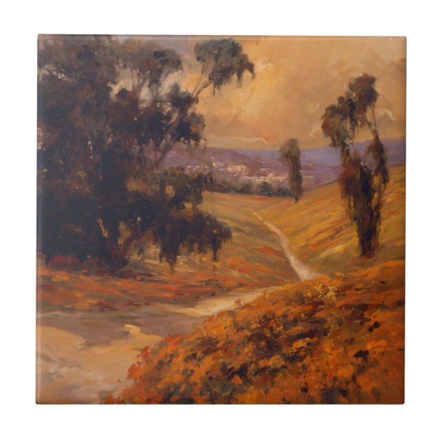 Azulejo De Cerâmica Caminhada II da tarde (Frente)