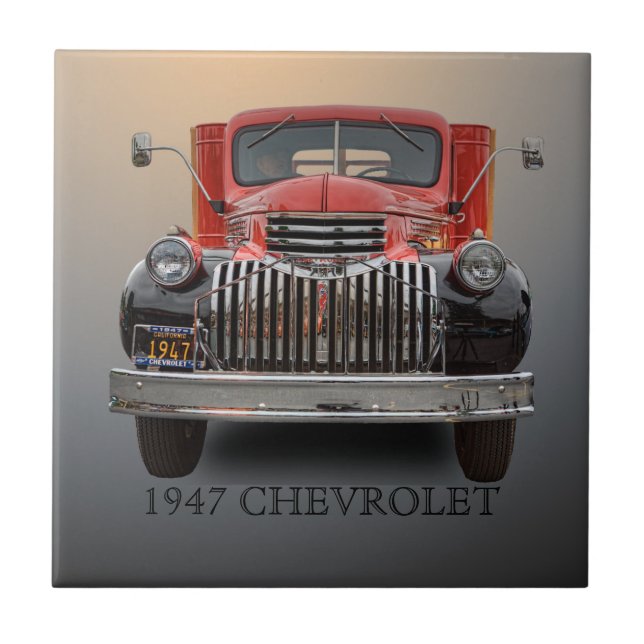 AZULEJO DE CERÂMICA  CAMINHÃO 1947 DE CHEVROLET (Frente)