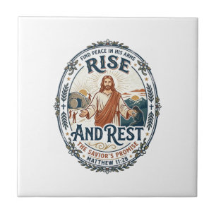 Azulejo De Cerâmica Camisa da Comunidade do Pão Jesus Sourdough Basead