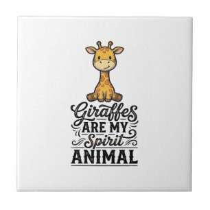 Azulejo De Cerâmica Camisa Desenho Gravura Vintage Animal Espírito Gir