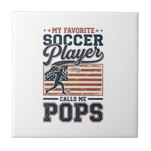 Azulejo De Cerâmica Camisa engraçada de futebol com desenho de gravura