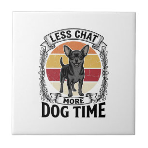 Azulejo De Cerâmica Camisa engraçada para amante de cães com gravação