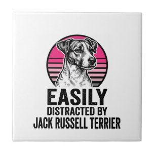 Azulejo De Cerâmica Camisa Vintage Jack Russell Terrier Facilmente Dis