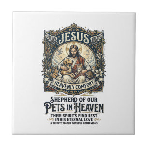 Azulejo De Cerâmica Camiseta de Lembrança do Memorial de Jesus Pet Cri