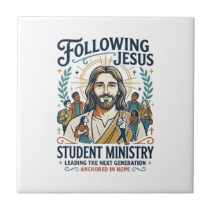 Azulejo De Cerâmica Camiseta Estilo Acampamento Juvenil Jesus Church M