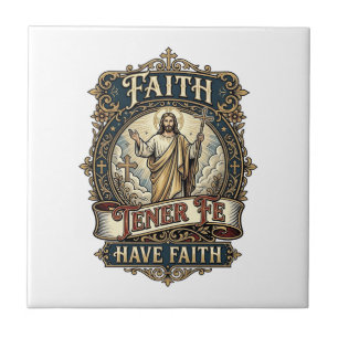 Azulejo De Cerâmica Camiseta Famílias Multiculturais Bilíngues Jesus F
