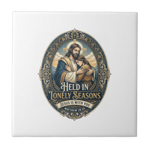 Azulejo De Cerâmica Camiseta Vintage Encorajamento Viúva Viúvo Jesus C