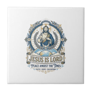 Azulejo De Cerâmica Camiseta Vintage Escatologia Profecia Jesus Cristã