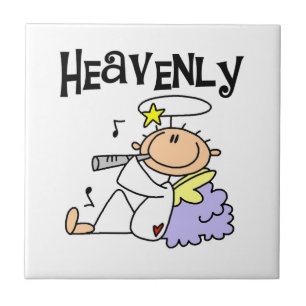 Azulejo De Cerâmica Camisetas e Presentes do Anjo Celestial
