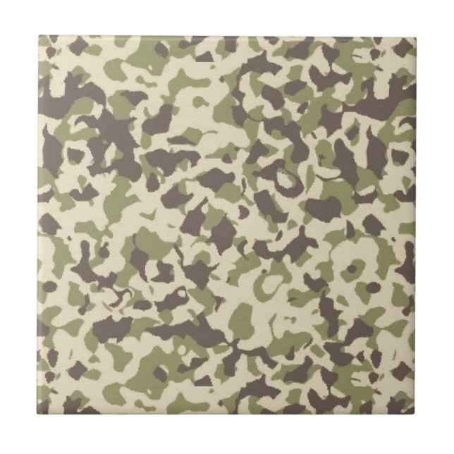 Azulejo De Cerâmica Camo Pattern (Frente)