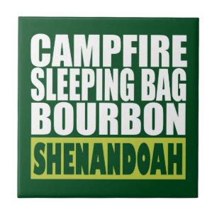 Azulejo De Cerâmica Campfire Sleing Bag Bourbon Shenandoah