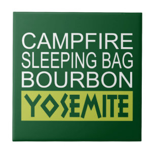 Azulejo De Cerâmica Campfire Sleing Bag Bourbon Yosemite